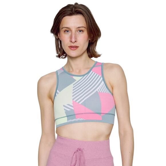 Sweaty‎ Bettyy Exercise Yoga Top Geo print Size M - Picture 1 of 5